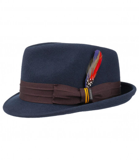 Trilby Gilbert Woolfelt navy Stetson Trilby Gilbert Woolfelt navy Stetson